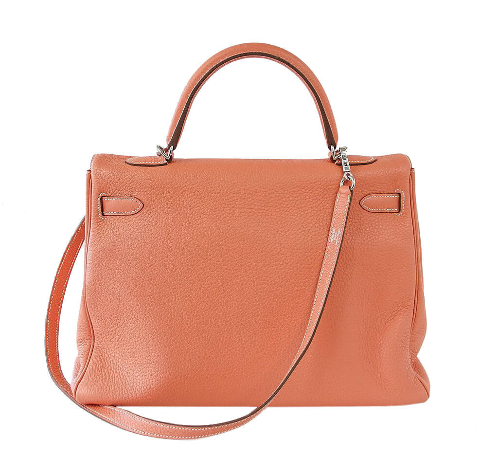 Hermès Togo Kelly 35cm Bag Crevette