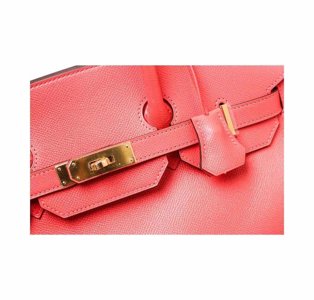 Hermès Birkin 35 Rouge Pivoine Bag GHW