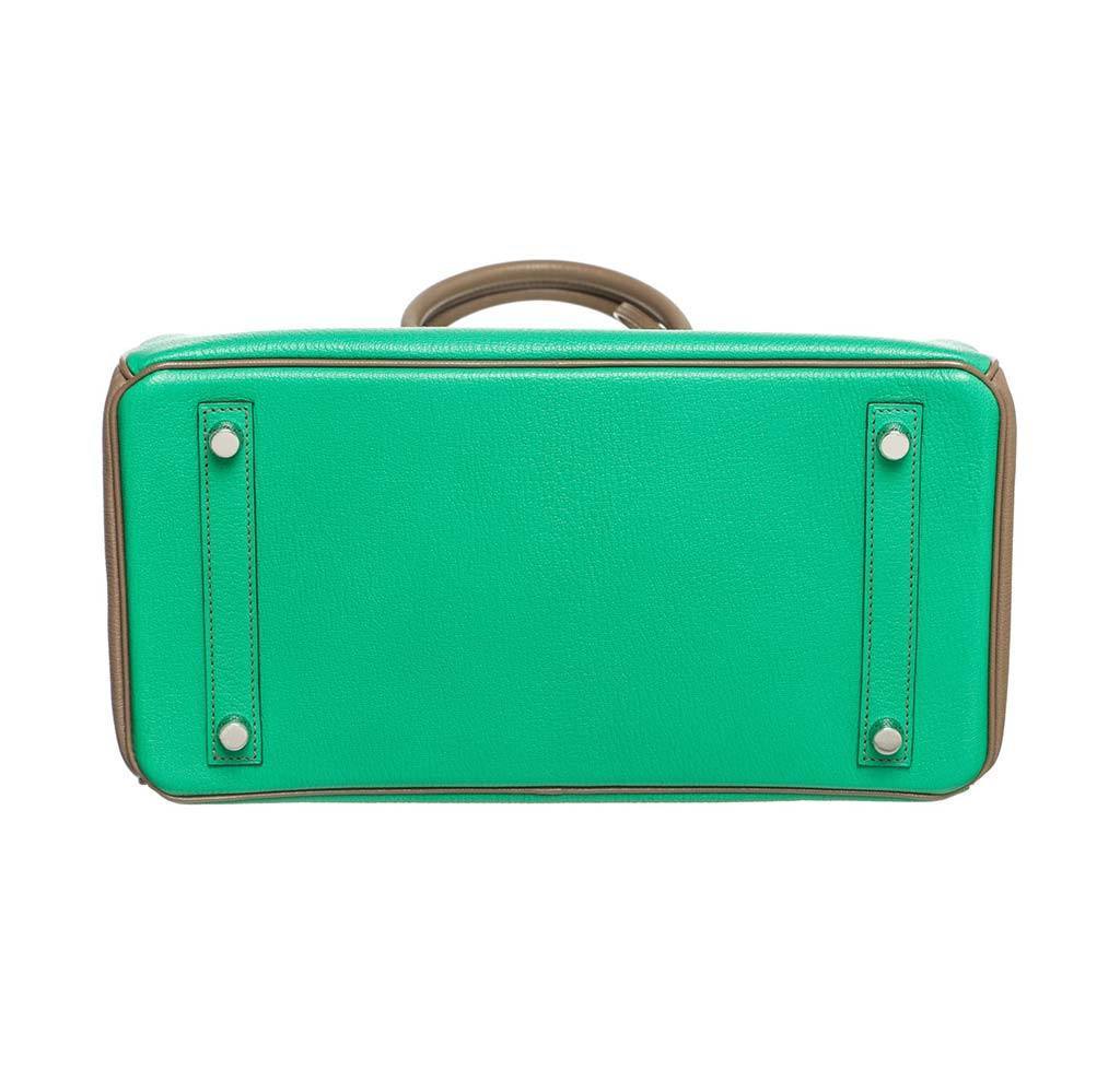 Hermès Birkin Bag 30 Bi-Color Chevre PHW