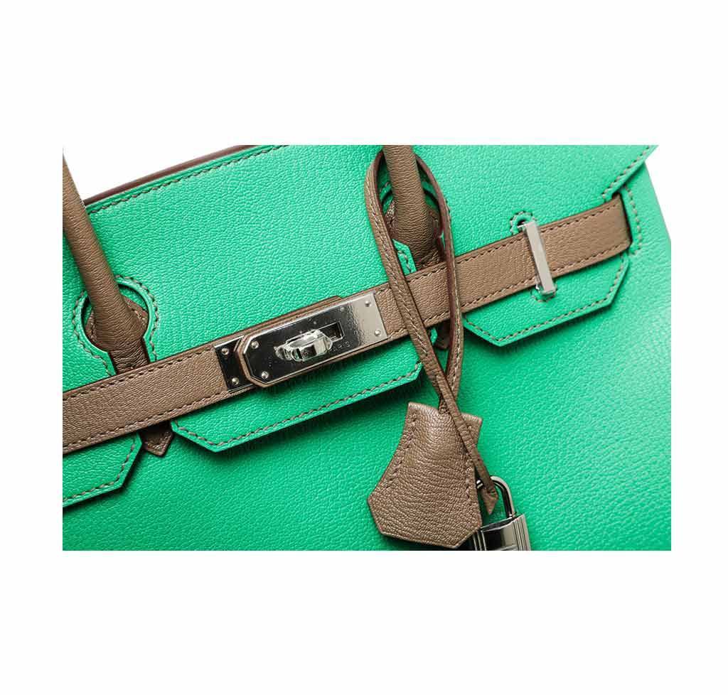 Hermès Birkin Bag 30 Bi-Color Chevre PHW