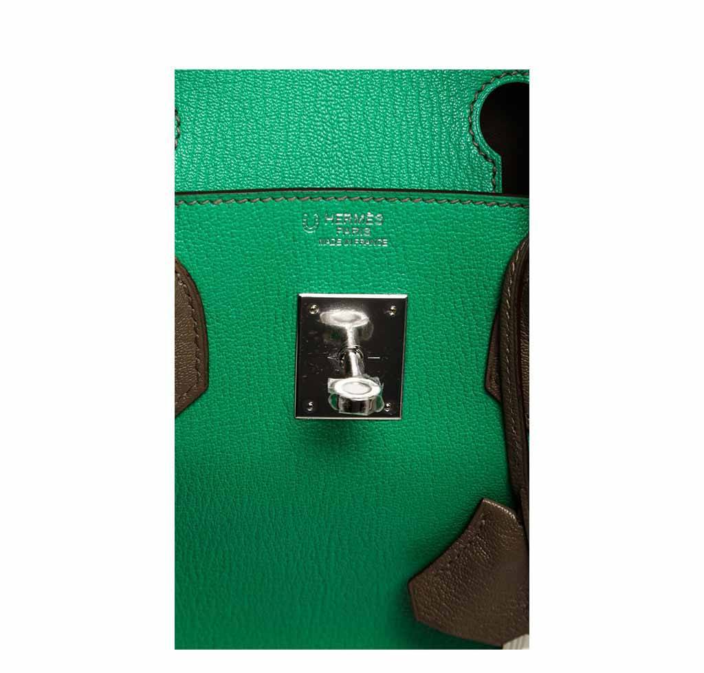Hermès Birkin Bag 30 Bi-Color Chevre PHW