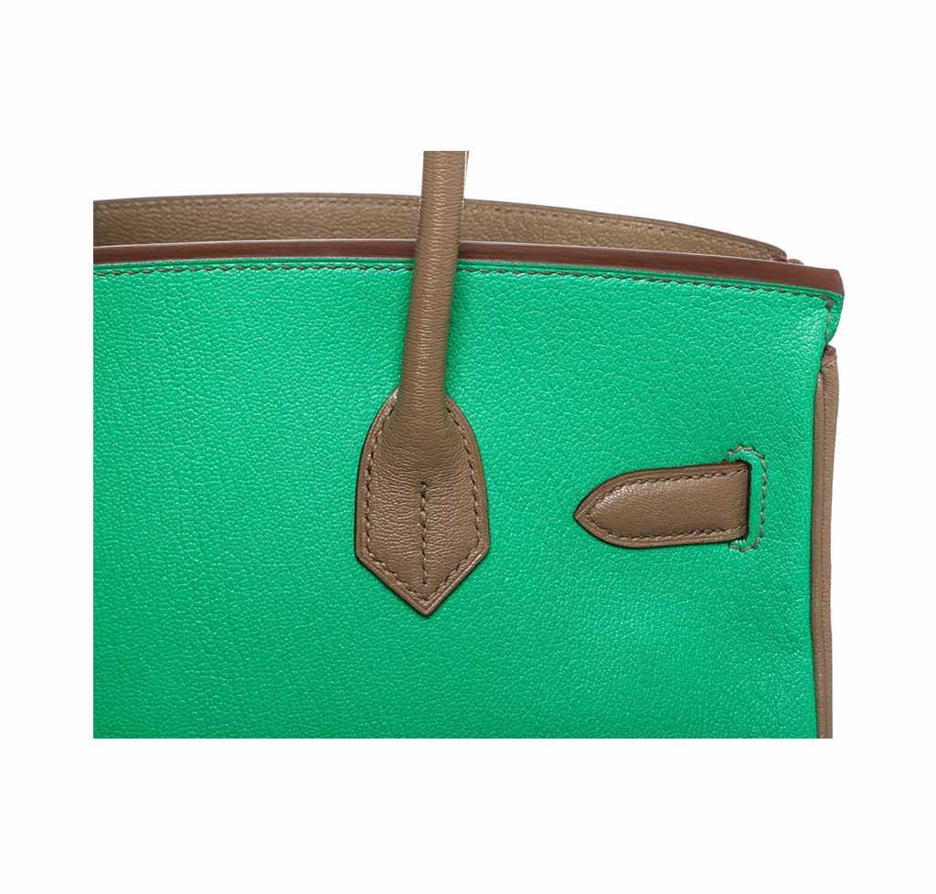 Hermès Birkin Bag 30 Bi-Color Chevre PHW