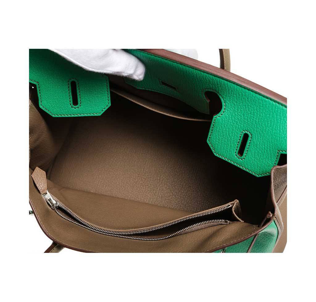 Hermès Birkin Bag 30 Bi-Color Chevre PHW
