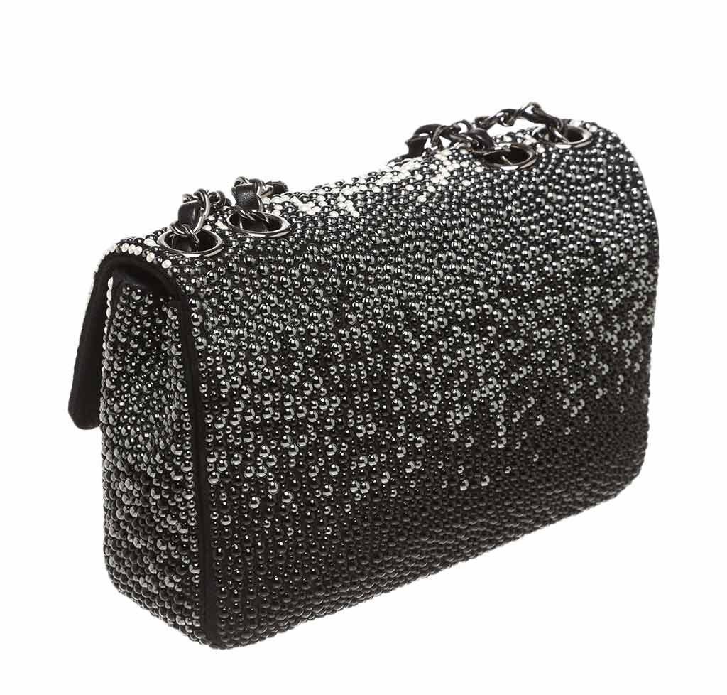 Chanel Flap Bag Black White Pearls - Limited Edition