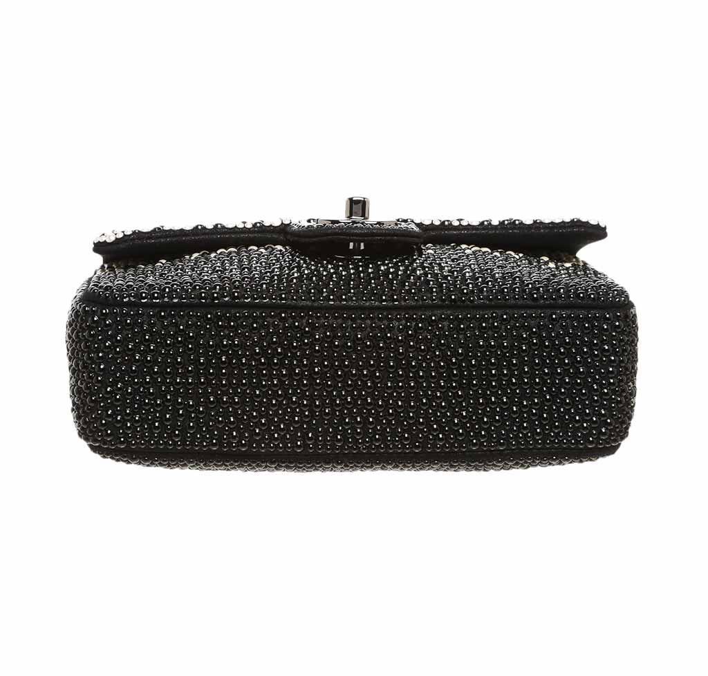 Chanel Flap Bag Black White Pearls - Limited Edition
