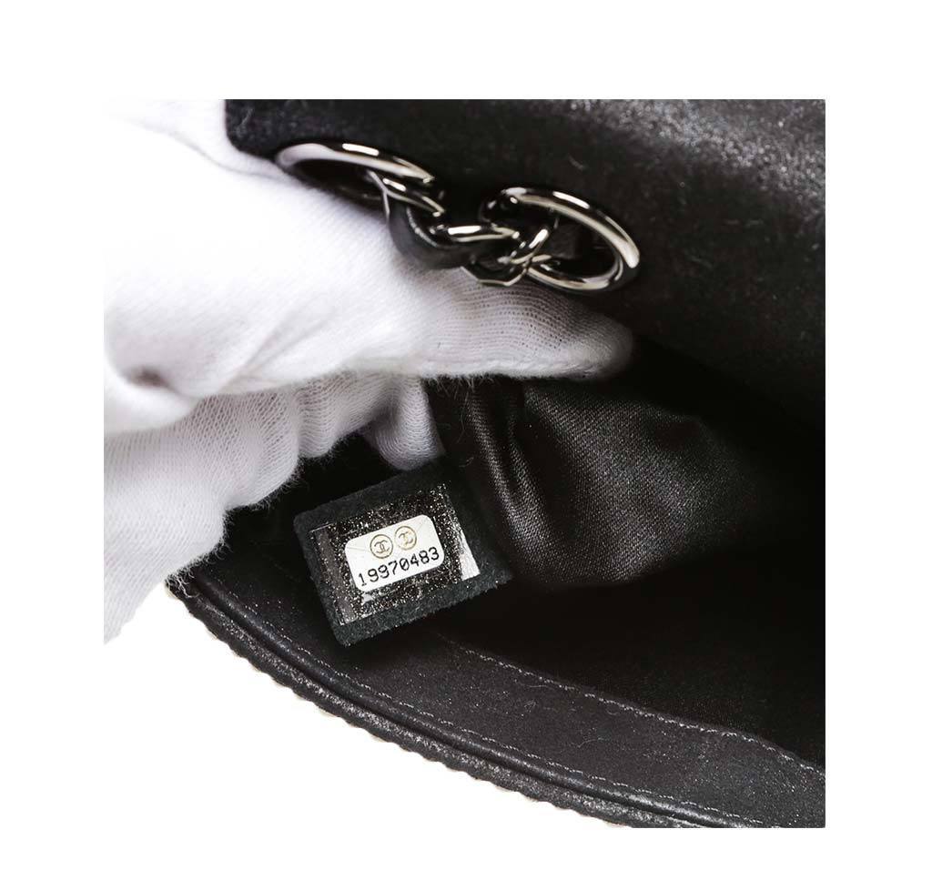 Chanel Flap Bag Black White Pearls - Limited Edition