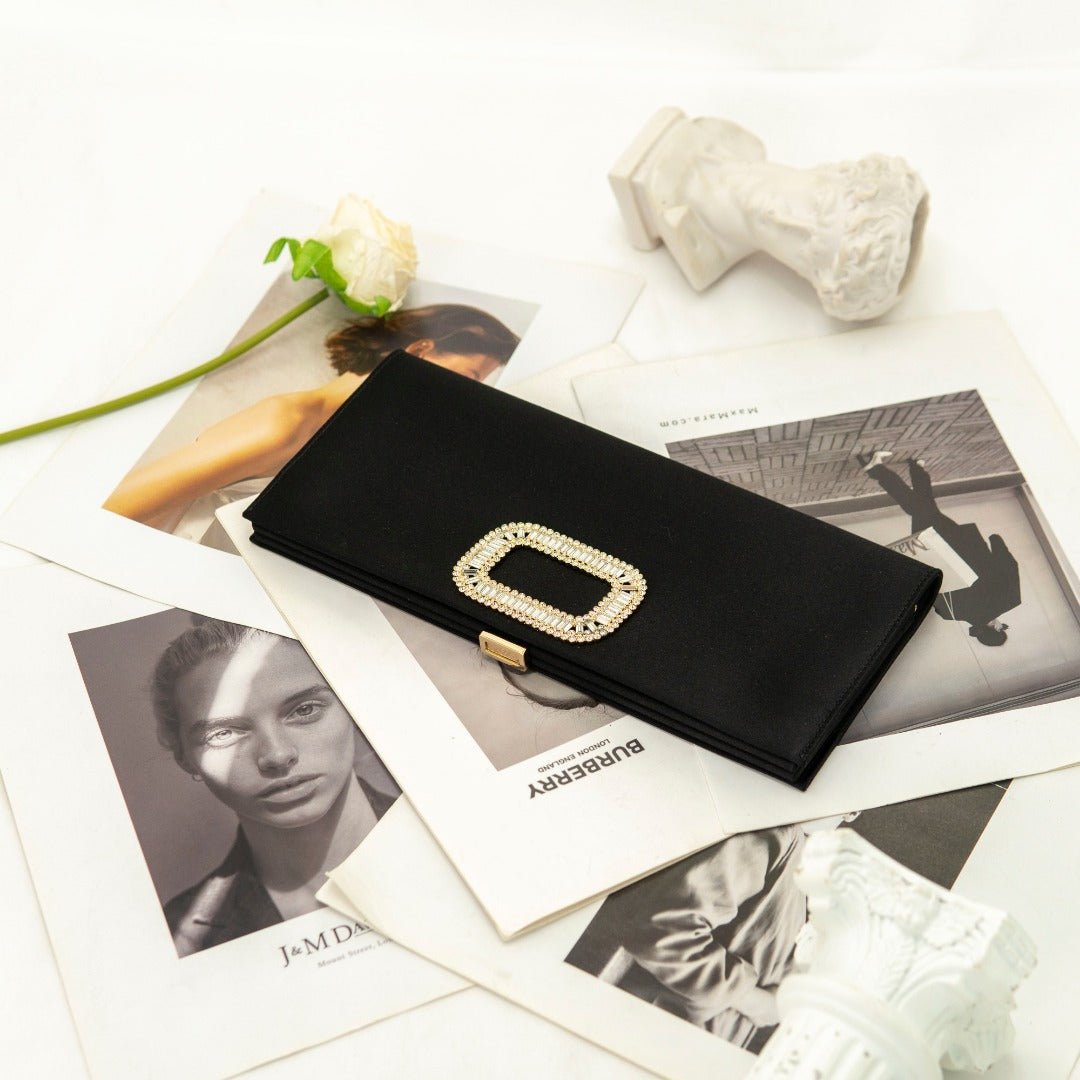 Rv Roger Vivier long satin charity dinner bag