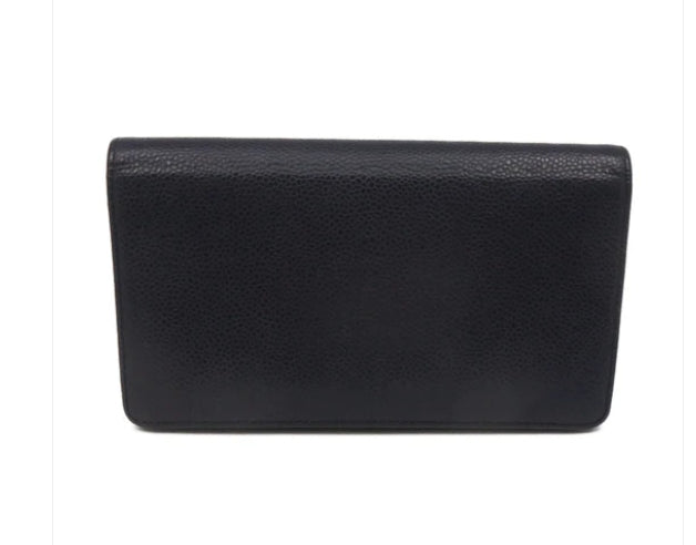 2003 CHANEL Caviar Leather Long Wallet