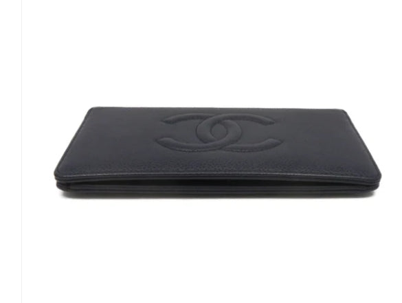 2003 CHANEL Caviar Leather Long Wallet
