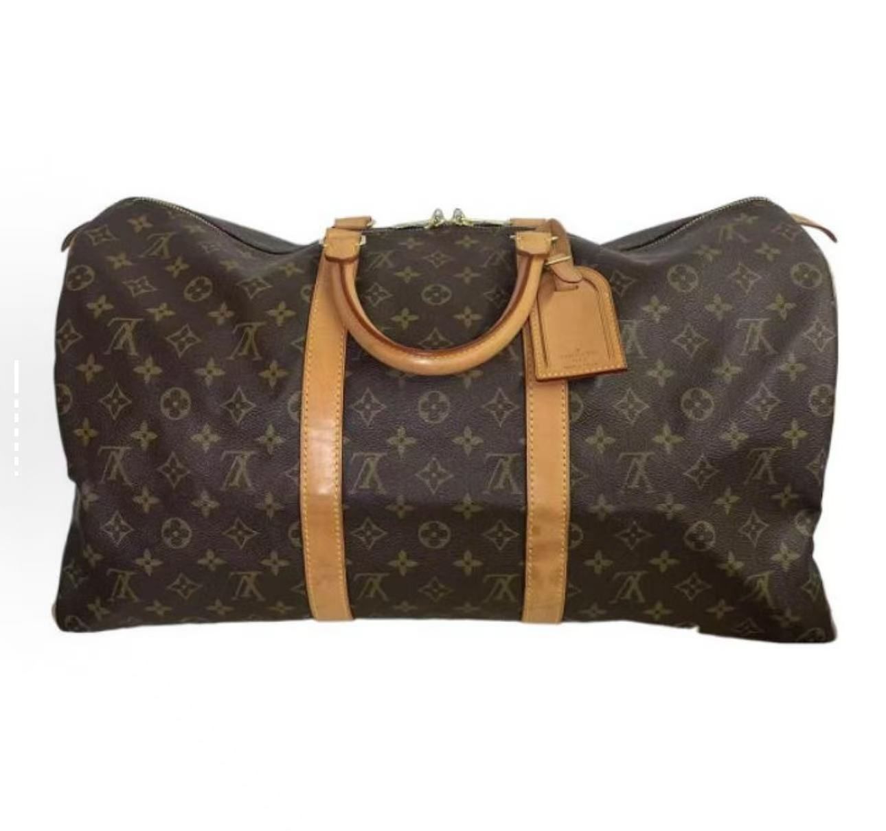 LOUIS VUITTON Monogram Keepall Bandouliere 50