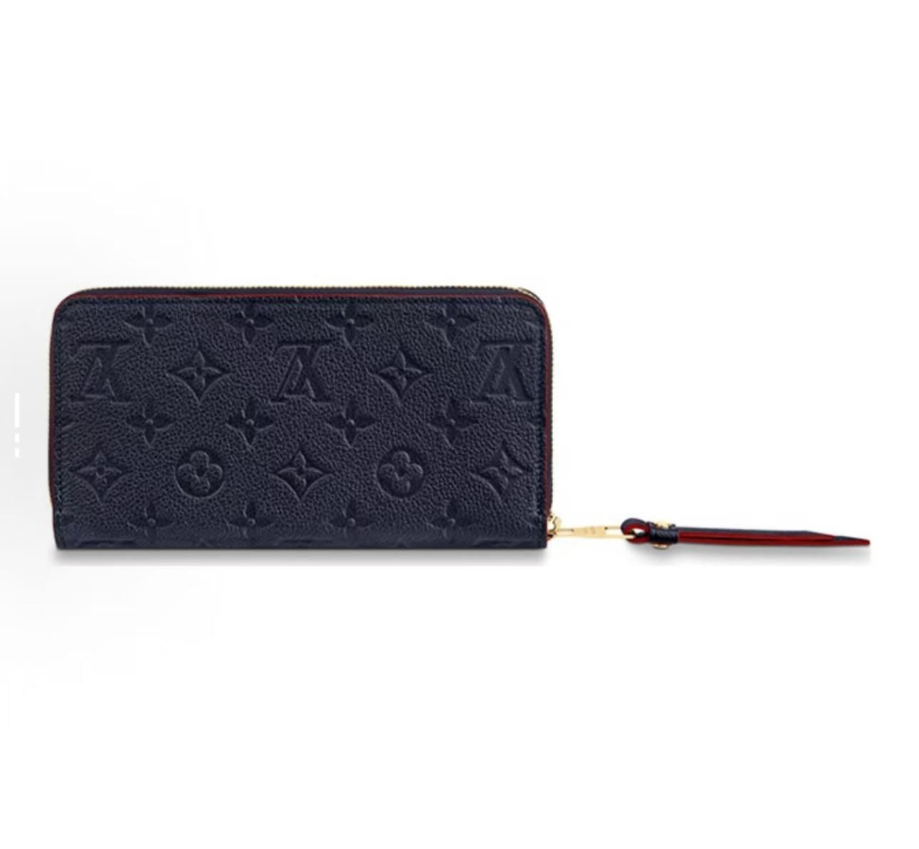 2017 LOUIS VUITTON Zippy Wallet Long Wallet Marine Rouge Monogram Empreinte