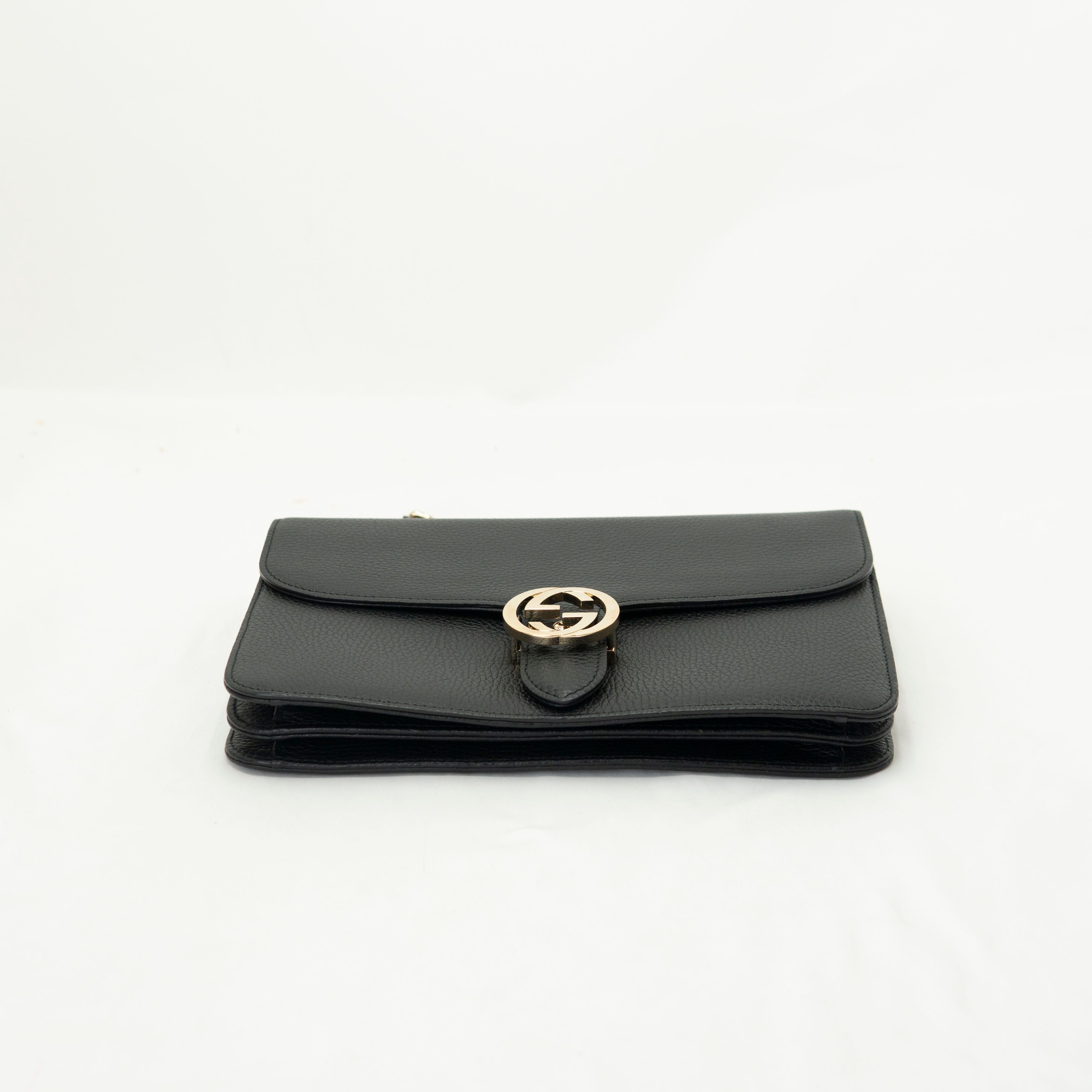 Gucci Interlocking GG Chain Large Cross Bag