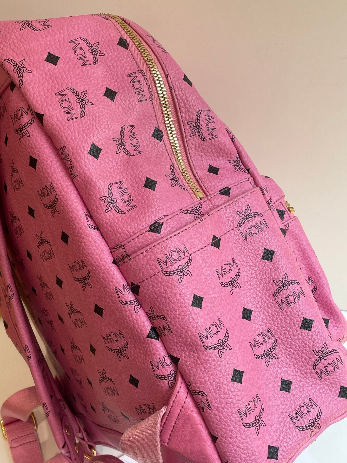 MCM Classic Printed Rivet Backpack