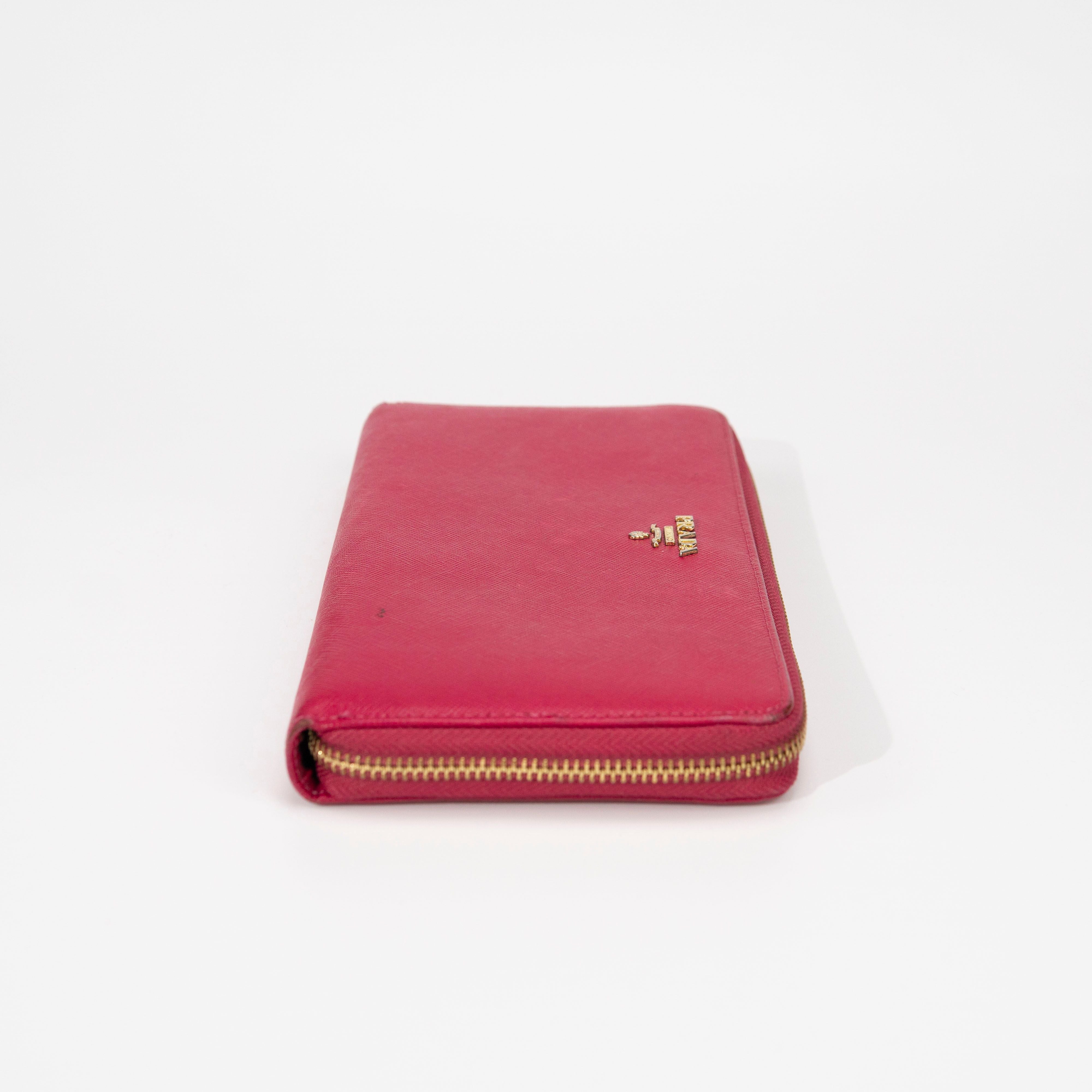 Prada Large Saffiano Leather Wallet