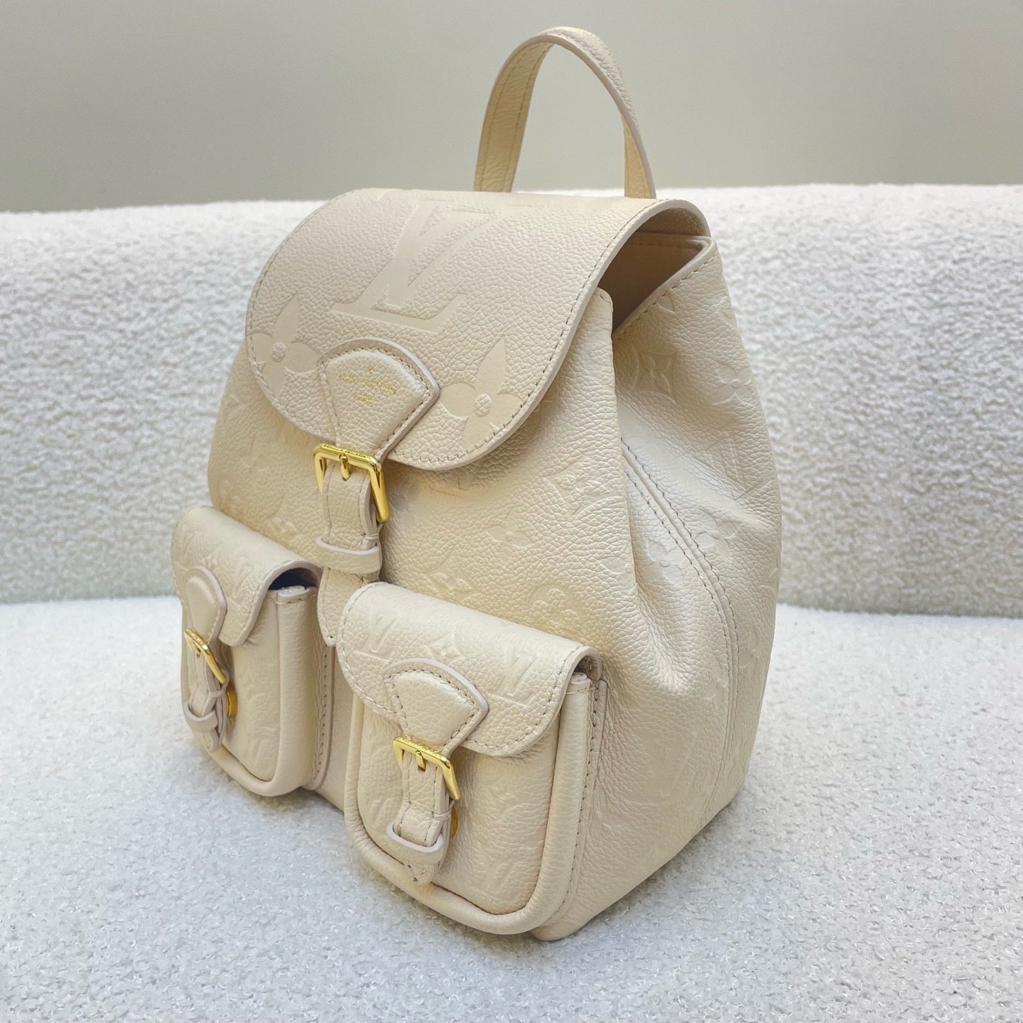 Louis Vuitton Monogram Empreinte Leather Cream Color Backup
