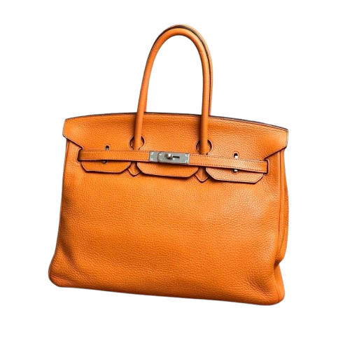 Hermès Birkin 35 Orange handbag natural leather ◻︎M stamp