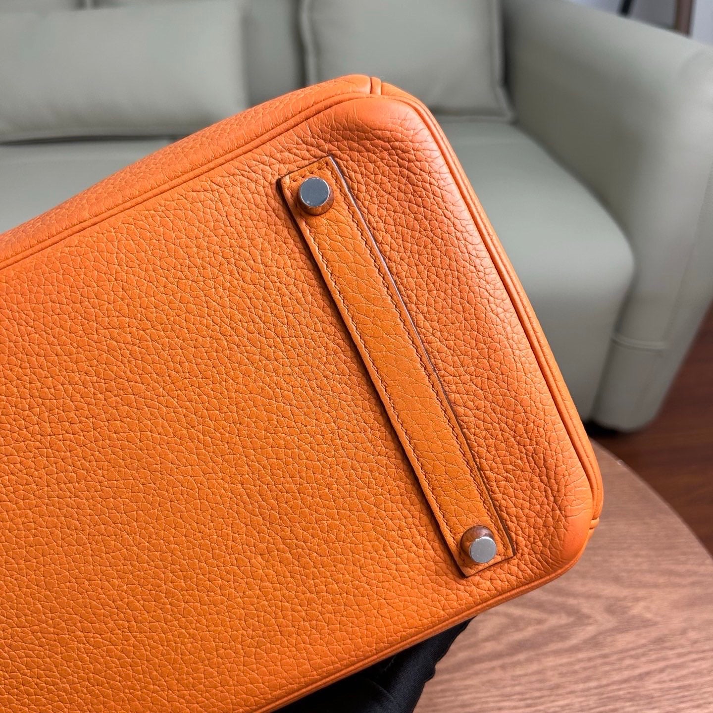 2009 Hermès Birkin 35 Orange handbag natural leather ◻︎M stamp