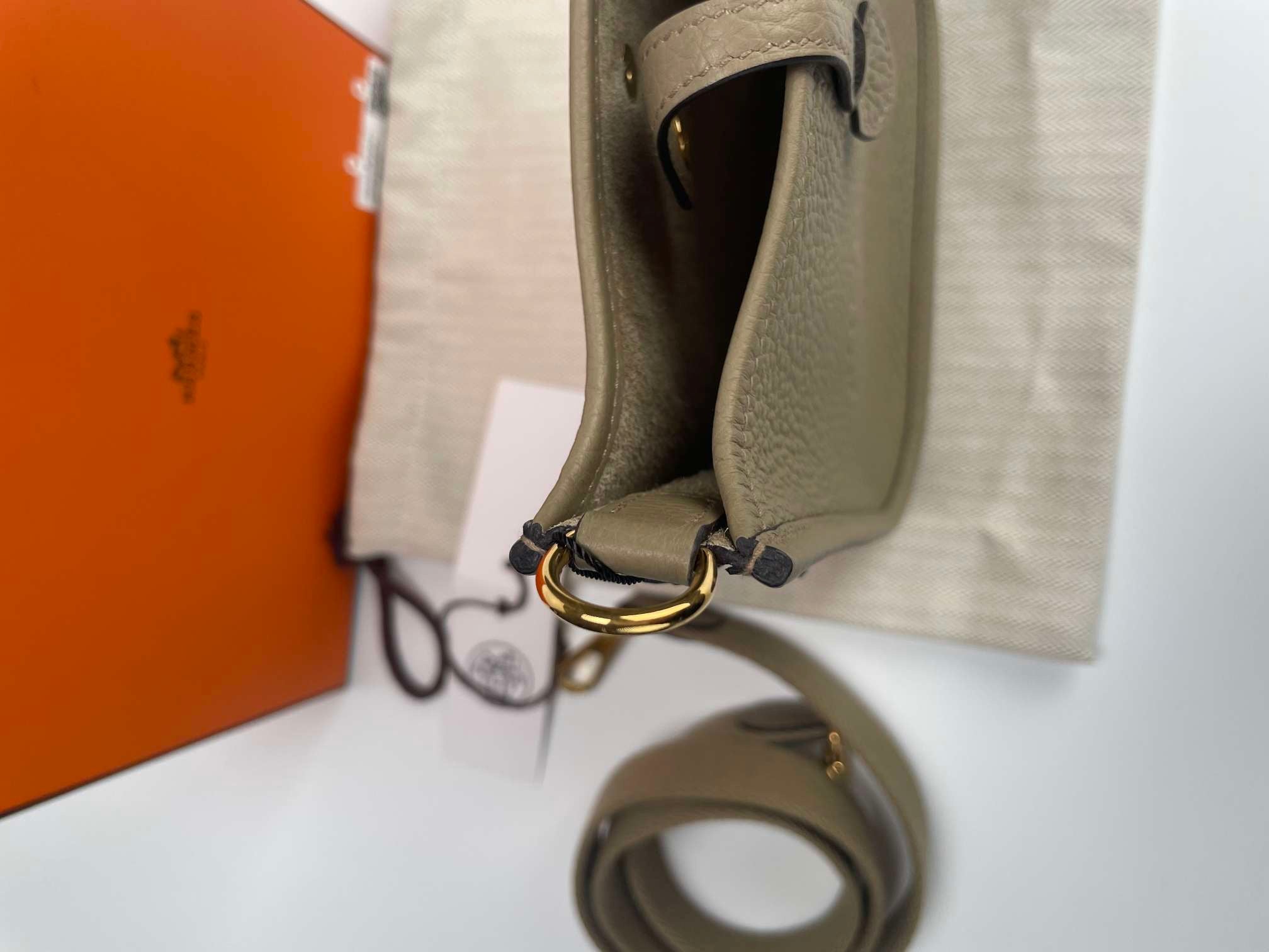 Hermès Evelyne TPM in Beige with Gold Hardware, W Stamp (2024)