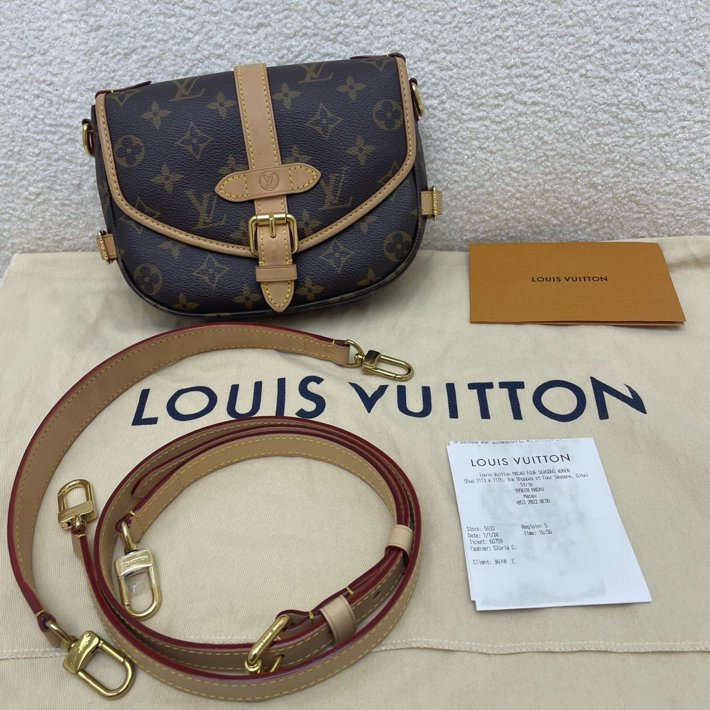 Louis Vuitton LV Monogram Saumur BB