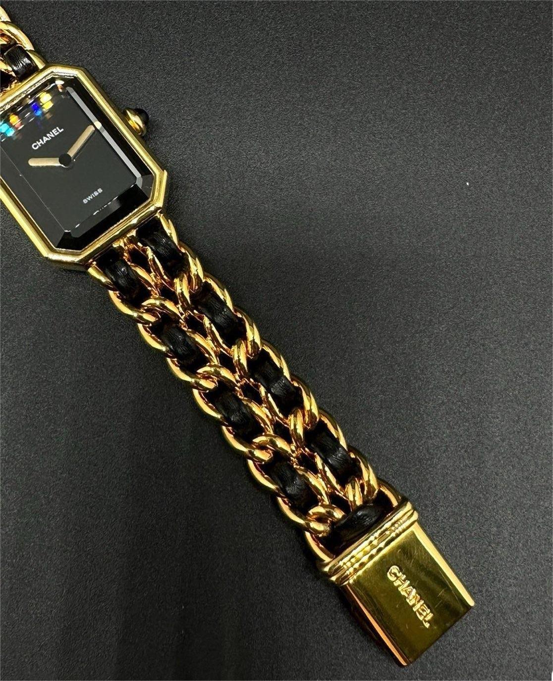 Chanel Premiere Black Gold Candy Watch S Size