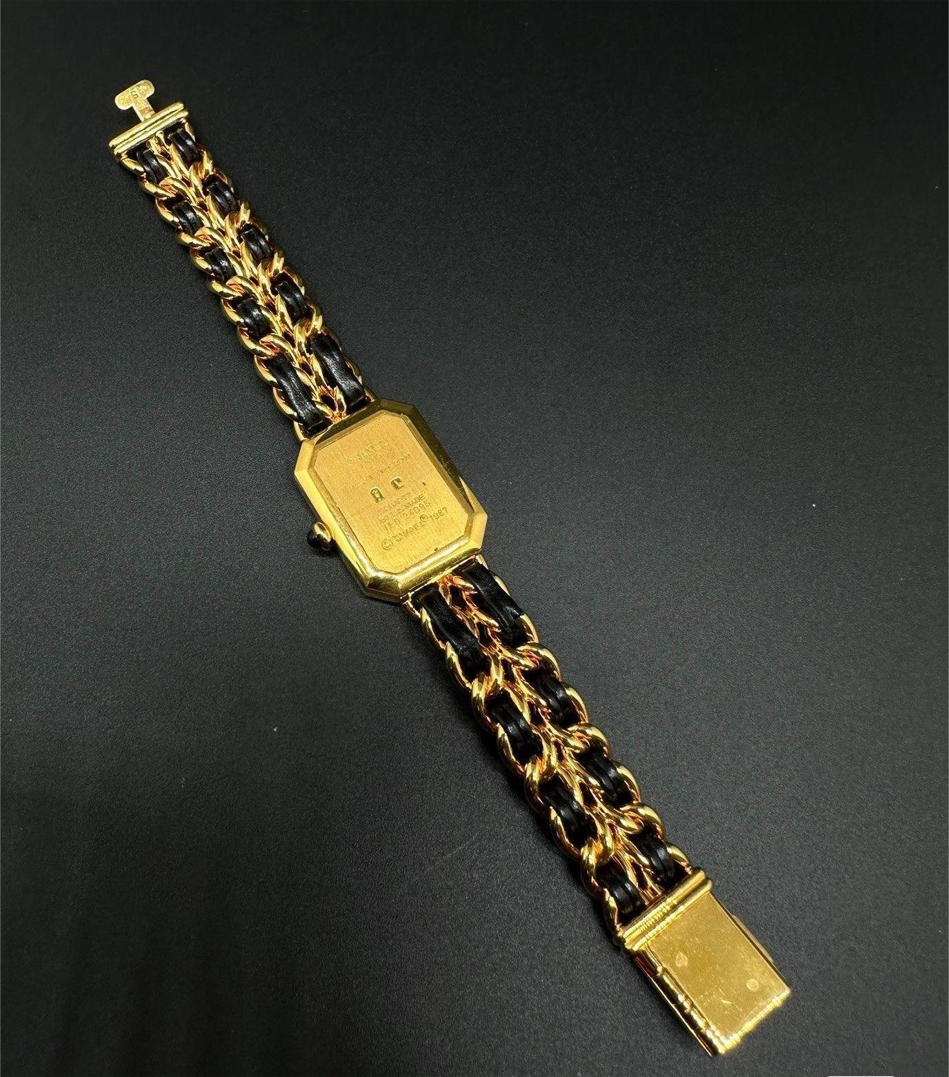Chanel Premiere Black Gold Candy Watch S Size