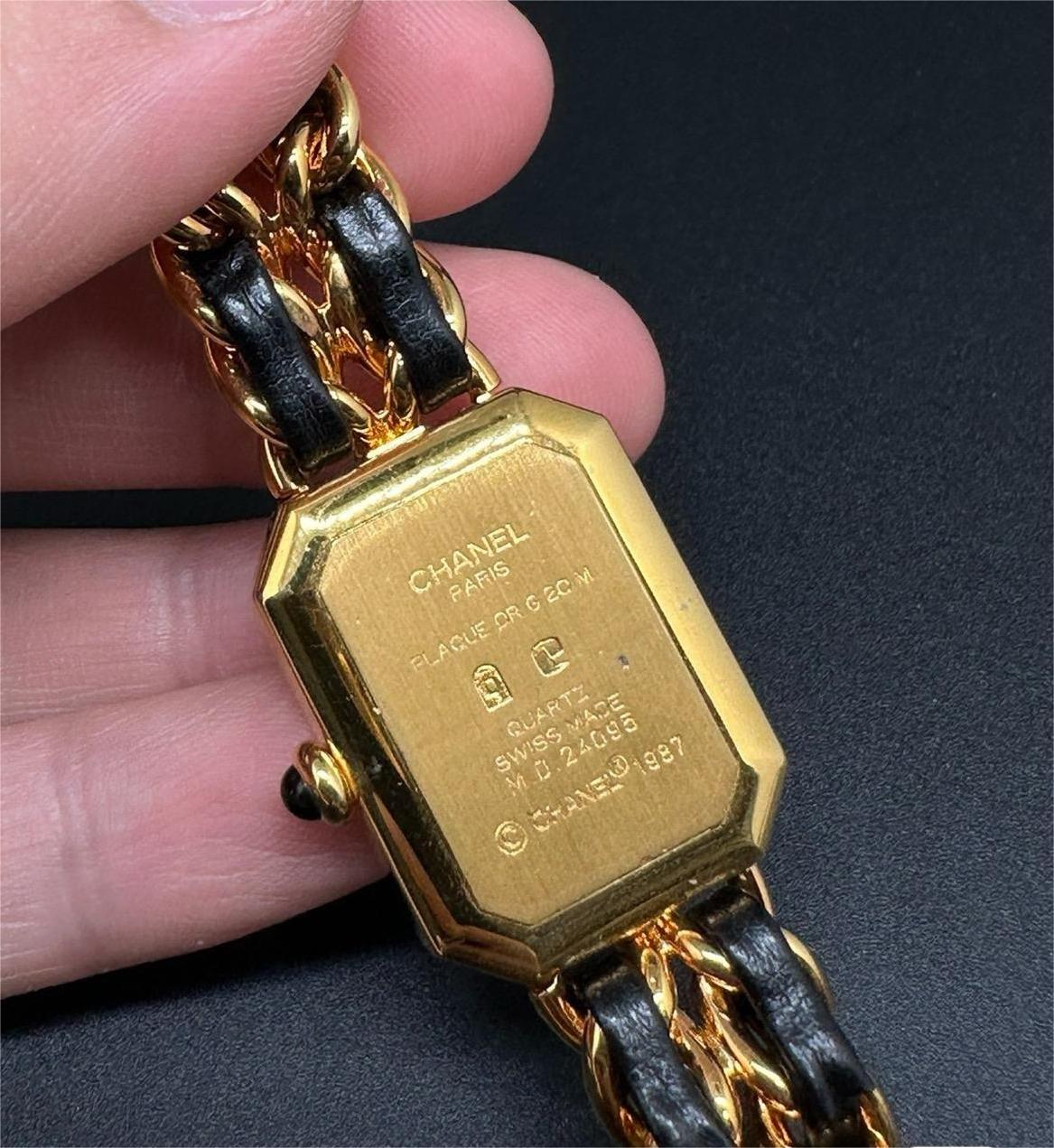 Chanel Premiere Black Gold Candy Watch S Size