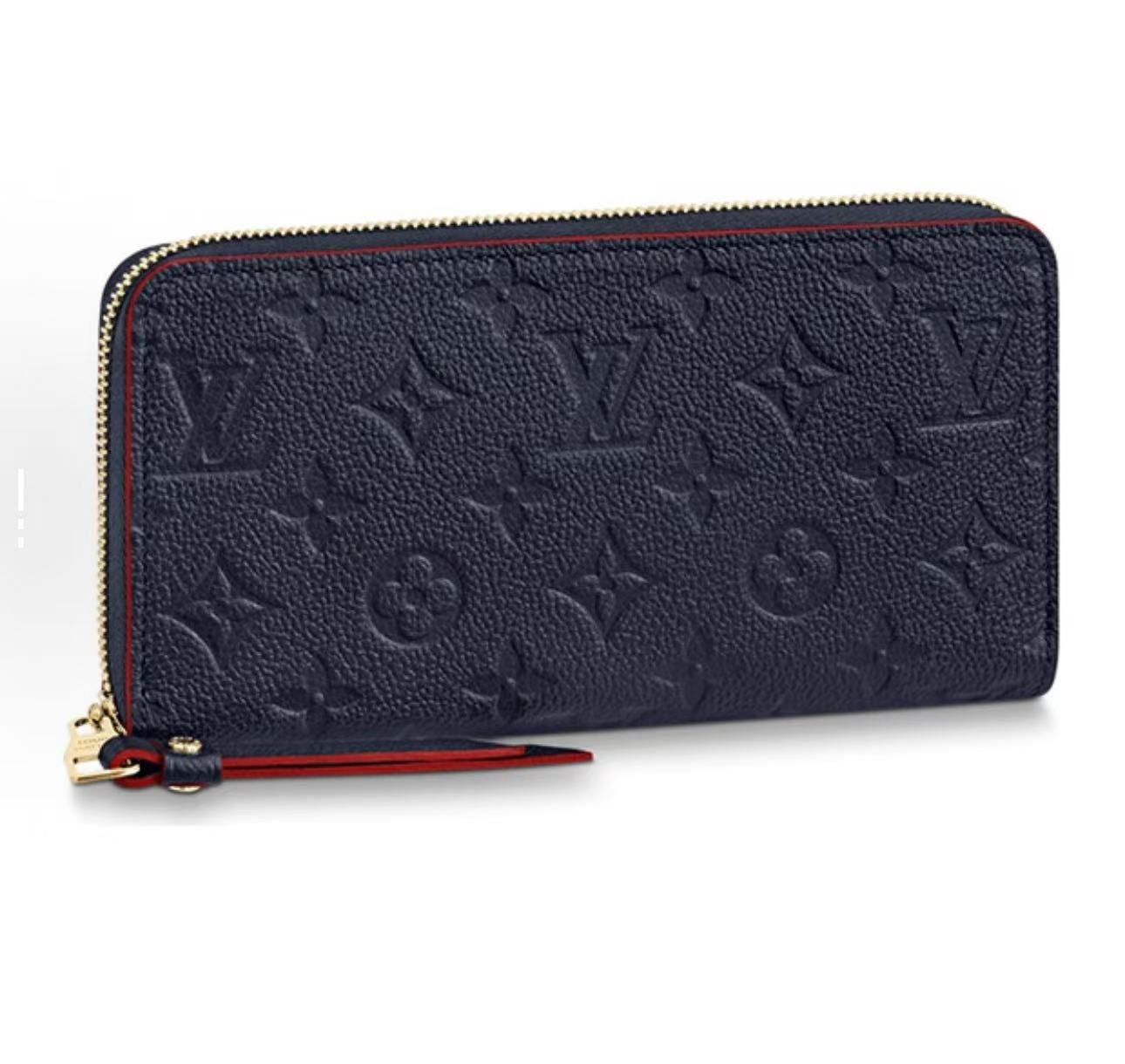 2017 LOUIS VUITTON Zippy Wallet Long Wallet Marine Rouge Monogram Empreinte